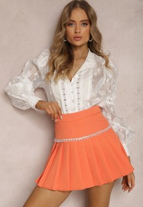 Pomarańczowa spódnica Renee w stylu casual