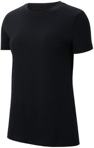 Czarny t-shirt Nike z bawełny z krótkim rękawem w sportowym stylu
