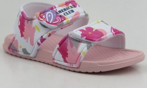 Różowe buty dziecięce letnie American Club dla dziewczynek