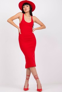 Czerwona sukienka 5.10.15 na ramiączkach