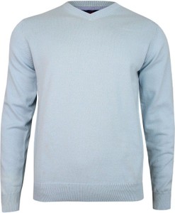 Granatowy sweter Adriano Guinari z bawełny
