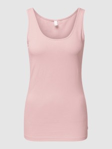 Różowy top Q/s Designed By - S.oliver z bawełny w stylu casual