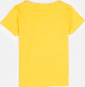 Żółta koszulka dziecięca Gate dla chłopców z bawełny