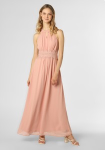 Różowa sukienka Vila maxi bez rękawów z dekoltem w kształcie litery v