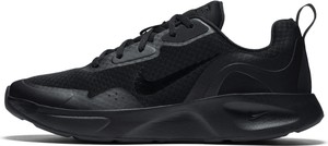Czarne buty sportowe Nike z płaską podeszwą sznurowane