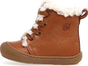 Buty dziecięce zimowe Naturino ze skóry sznurowane