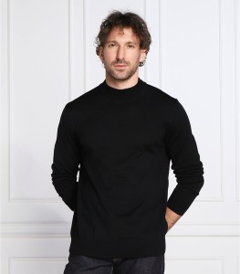 Czarny sweter Joop! z okrągłym dekoltem w stylu casual