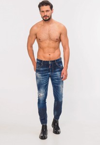 Niebieskie jeansy Dsquared2