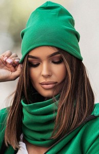 Zielona czapka Ivon
