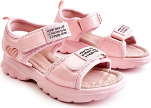 Różowe buty dziecięce letnie Pj2 z tkaniny