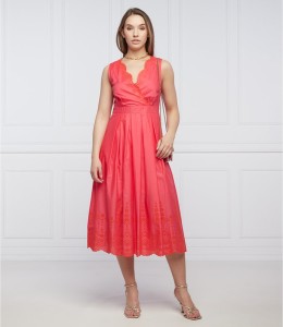 Sukienka Max & Co. z dekoltem w kształcie litery v bez rękawów midi