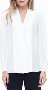Bluzka POTIS & VERSO z dekoltem w kształcie litery v z tkaniny z długim rękawem