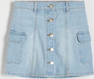 Niebieska spódniczka dziewczęca Reserved z jeansu