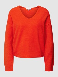 Pomarańczowy sweter Cinque z dzianiny w stylu casual