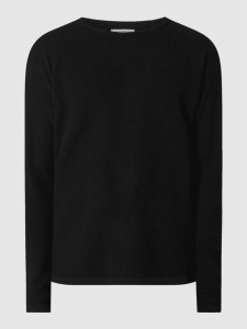 Czarny sweter Gabba z bawełny z okrągłym dekoltem