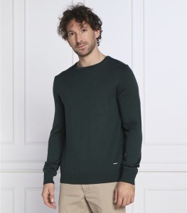 Sweter Joop! z okrągłym dekoltem z wełny w stylu casual