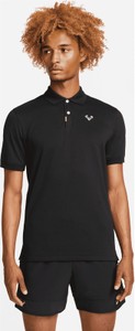Czarna koszulka polo Nike z bawełny w stylu casual