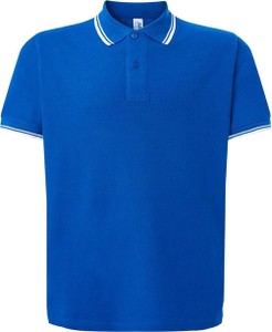 Niebieski t-shirt JK Collection z krótkim rękawem