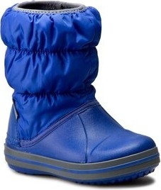 Niebieskie buty dziecięce zimowe Crocs dla chłopców