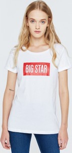 Bluzka Big Star z krótkim rękawem w młodzieżowym stylu z bawełny