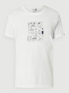 T-shirt Ragwear z bawełny z krótkim rękawem w młodzieżowym stylu