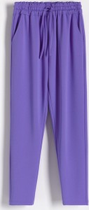 Fioletowe spodnie Reserved w stylu casual