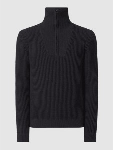 Czarny sweter S.Oliver z bawełny