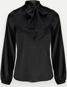 Czarna bluzka Molton z długim rękawem z jedwabiu