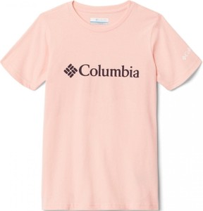 Różowa bluzka dziecięca Columbia z bawełny