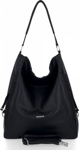 Czarna torebka Bee Bag na ramię w stylu glamour matowa