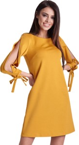 Żółta sukienka Moda Dla Ciebie mini