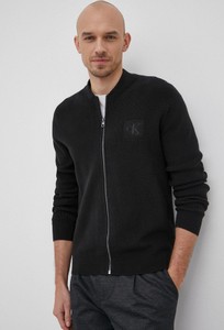 Sweter Calvin Klein ze stójką w stylu casual z dzianiny