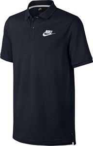 Czarna koszulka polo Nike z bawełny w sportowym stylu z krótkim rękawem