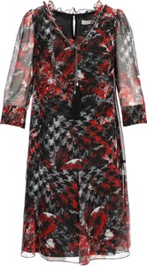 Sukienka POTIS & VERSO z długim rękawem z dekoltem w kształcie litery v mini