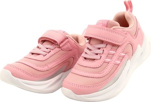 Różowe buty sportowe dziecięce American Club na rzepy z tkaniny