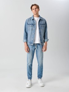 Niebieskie jeansy Sinsay z jeansu w stylu casual