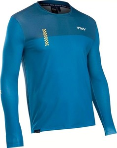 Niebieska koszulka z długim rękawem Northwave z długim rękawem w sportowym stylu