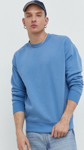 Niebieska bluza Solid z bawełny