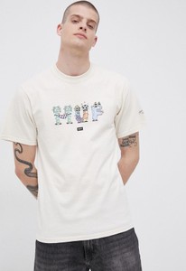 T-shirt HUF z bawełny z nadrukiem z krótkim rękawem