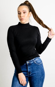 Czarny sweter Olika w stylu casual