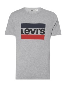 T-shirt Levis z nadrukiem w młodzieżowym stylu z bawełny