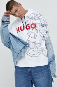 Bluza Hugo Boss z bawełny w młodzieżowym stylu z nadrukiem