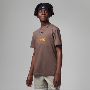 Brązowa koszulka dziecięca Jordan dla chłopców