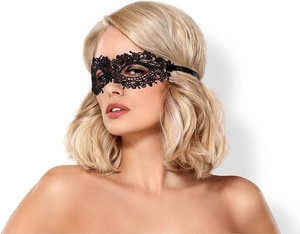 Seksowna czarna maska na oczy Obsessive