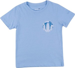 Niebieska koszulka dziecięca Regatta z bawełny