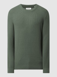 Zielony sweter Marc O'Polo DENIM z okrągłym dekoltem