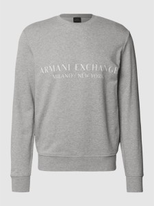 Bluza Armani Exchange z bawełny z nadrukiem
