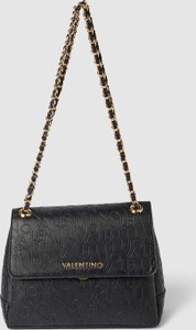 Czarna torebka Valentino Bags na ramię w stylu glamour matowa