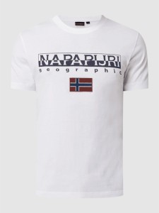 T-shirt Napapijri z krótkim rękawem z nadrukiem