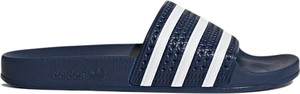 Granatowe klapki Adidas w sportowym stylu